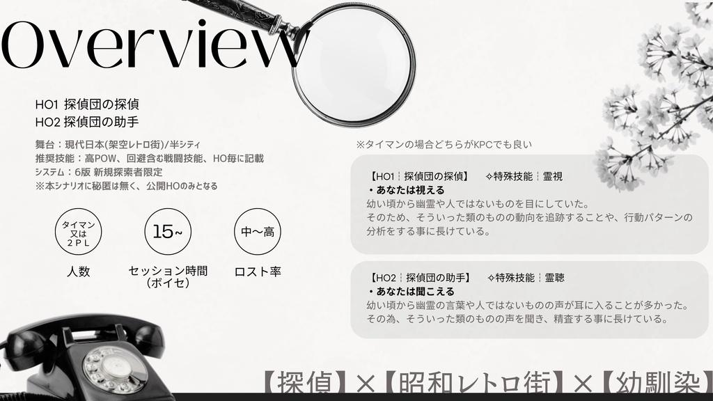 【CoC無料シナリオ】未解決神話事件探偵団