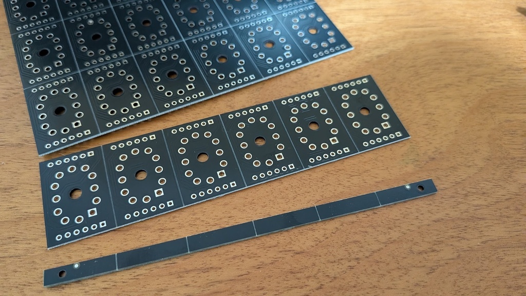 ニキシー管ピッチ変換基板 IN-12A/IN-12B→2.54mmピッチ