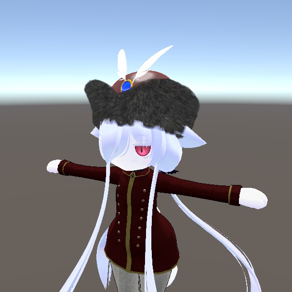【VRChatアバター汎用】ヘーチマンの帽子【ウクライナ帽子】