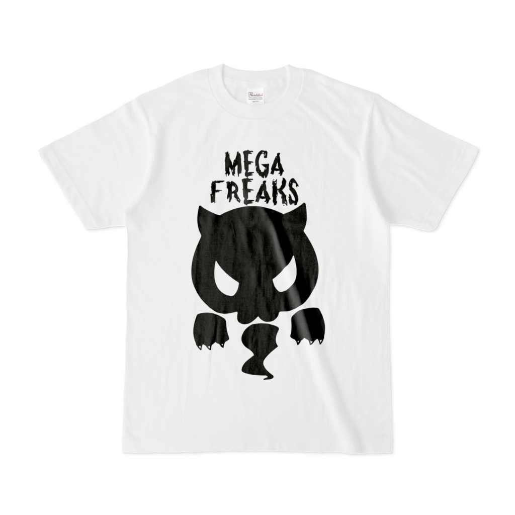【オリジナルTシャツ001】MEGA FREAKS-白-