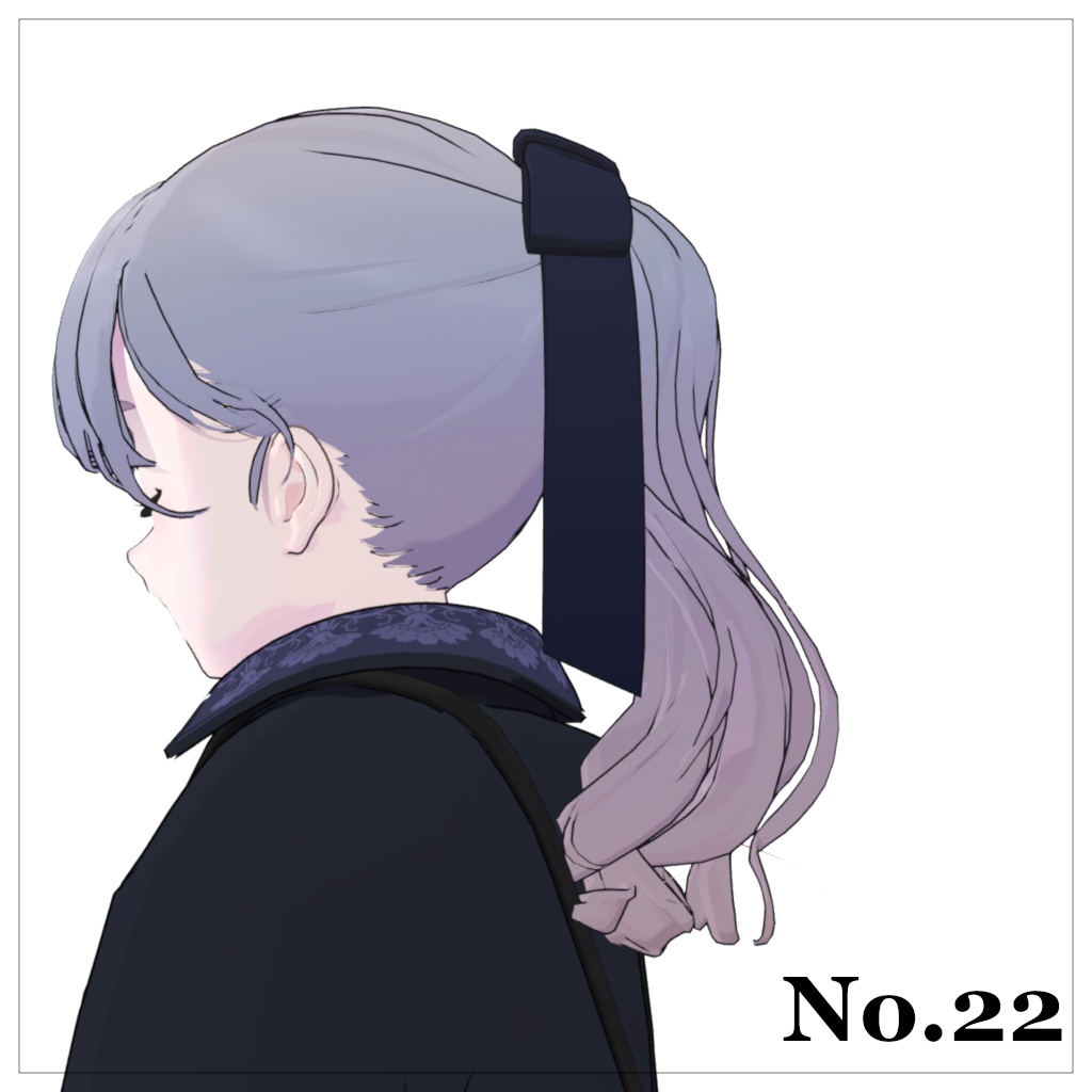 Lapwing gradation hair (ポニテ)