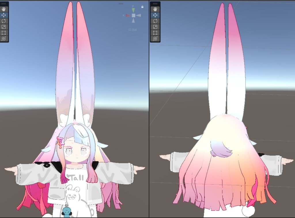 【VRChat】みみのこ パステルレインボーテクスチャ
