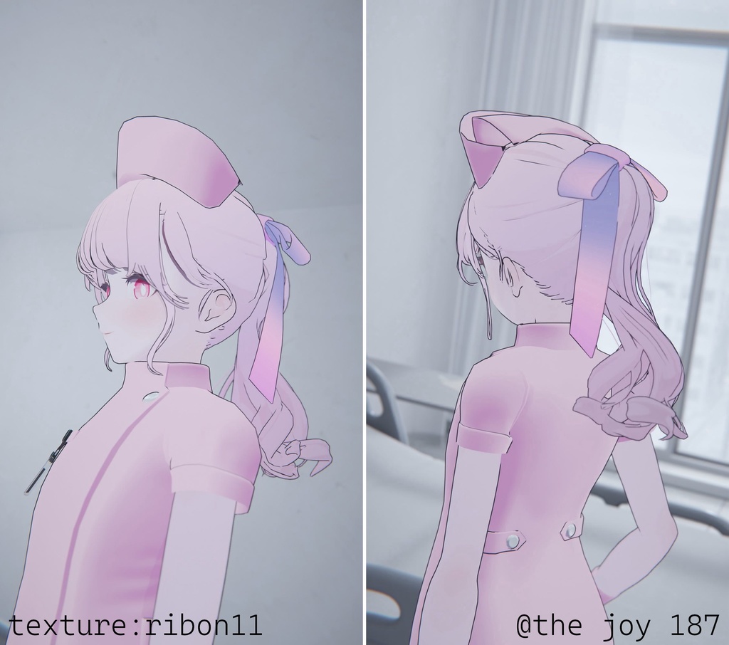 【VRChat】Lapwing ribbon texture (20+hair14)