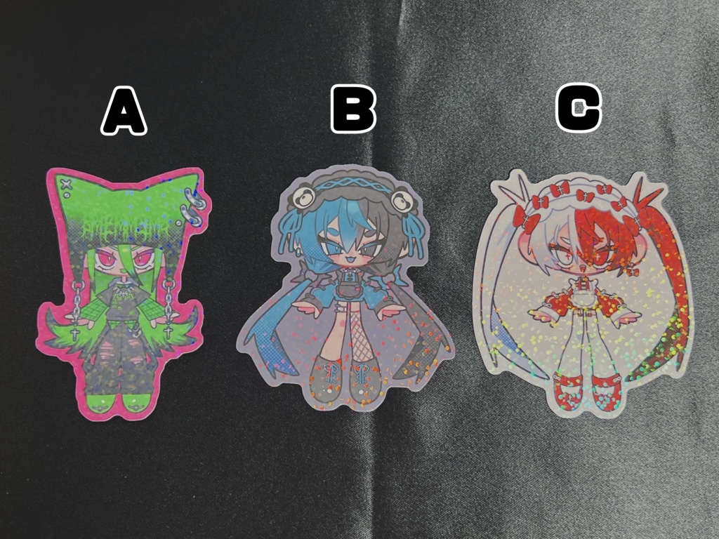 ラメステッカー