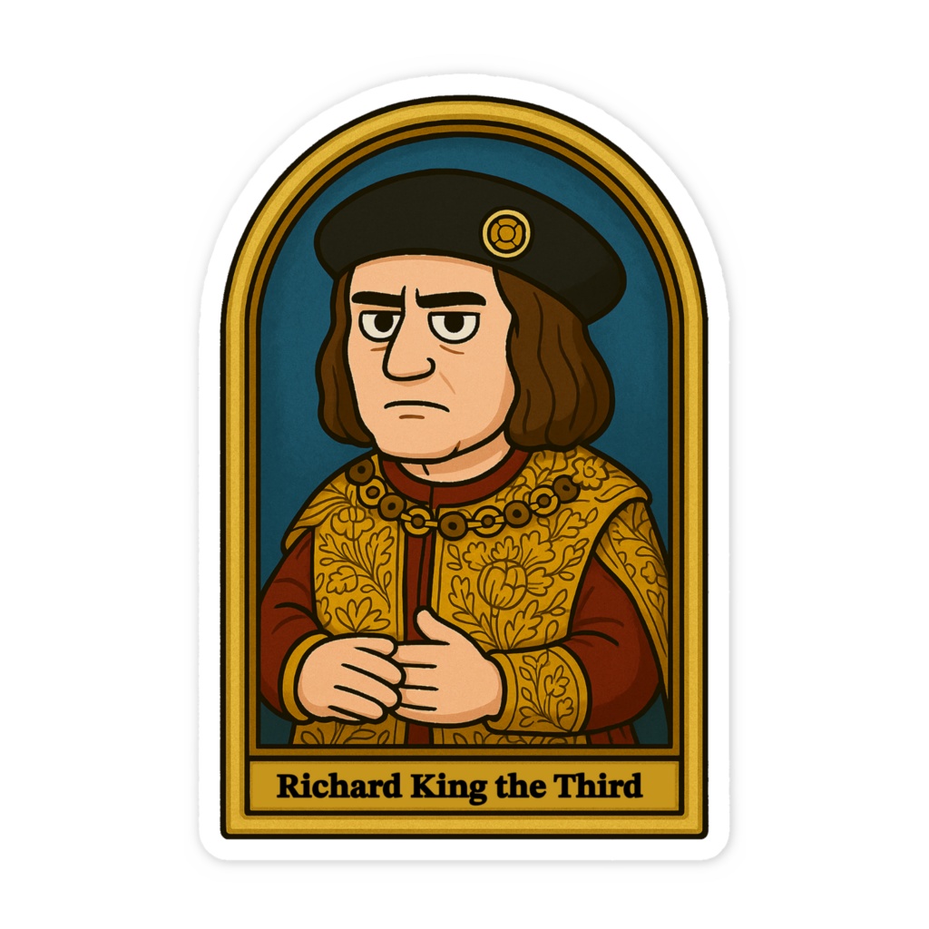 リチャード3世のスマホステッカー(リチャード)