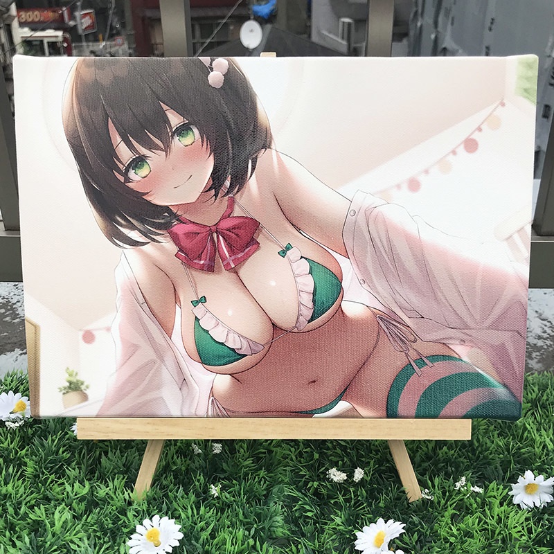 キャンバスアート Jkアイドルリフレ イラスト ねいび P6サイズ パースペクティブ少女幻奏 Booth