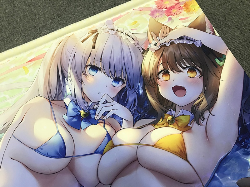 B2タペストリー(耳舐めにゃんにゃん天国/イラスト:ねいび)