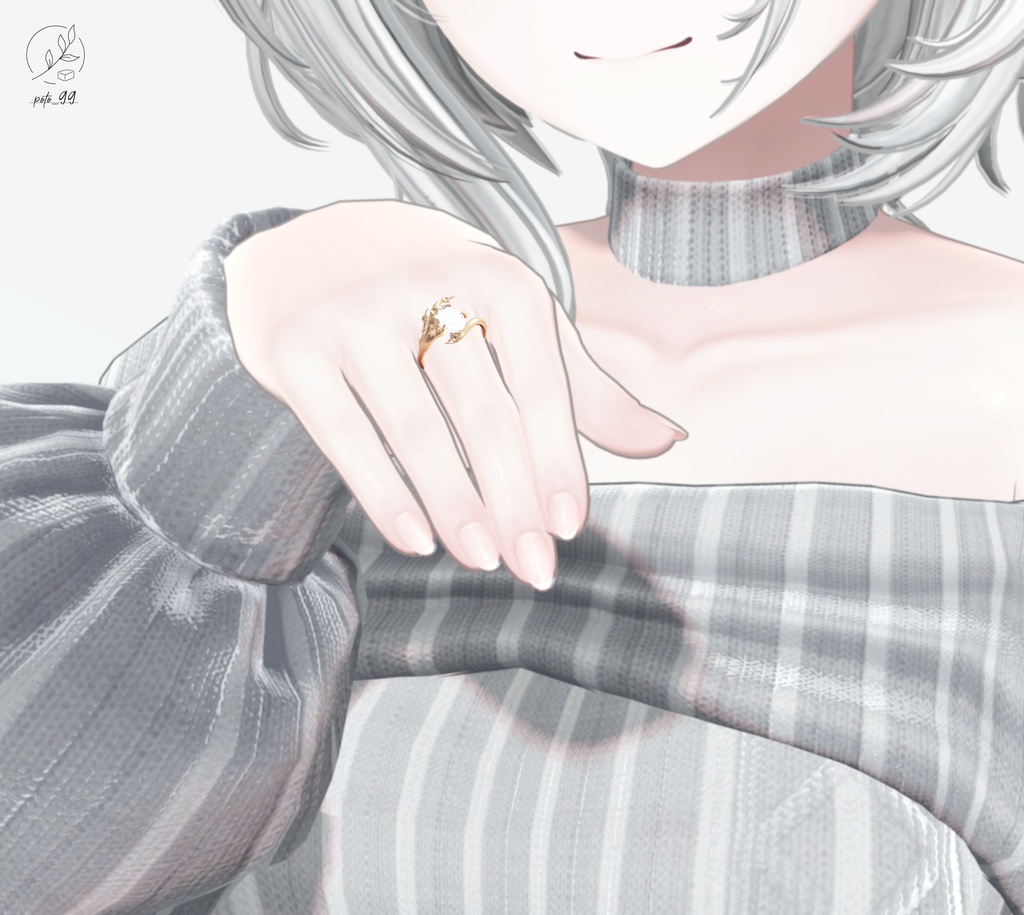 【VRChat用】SAKURA_RING 桜リング