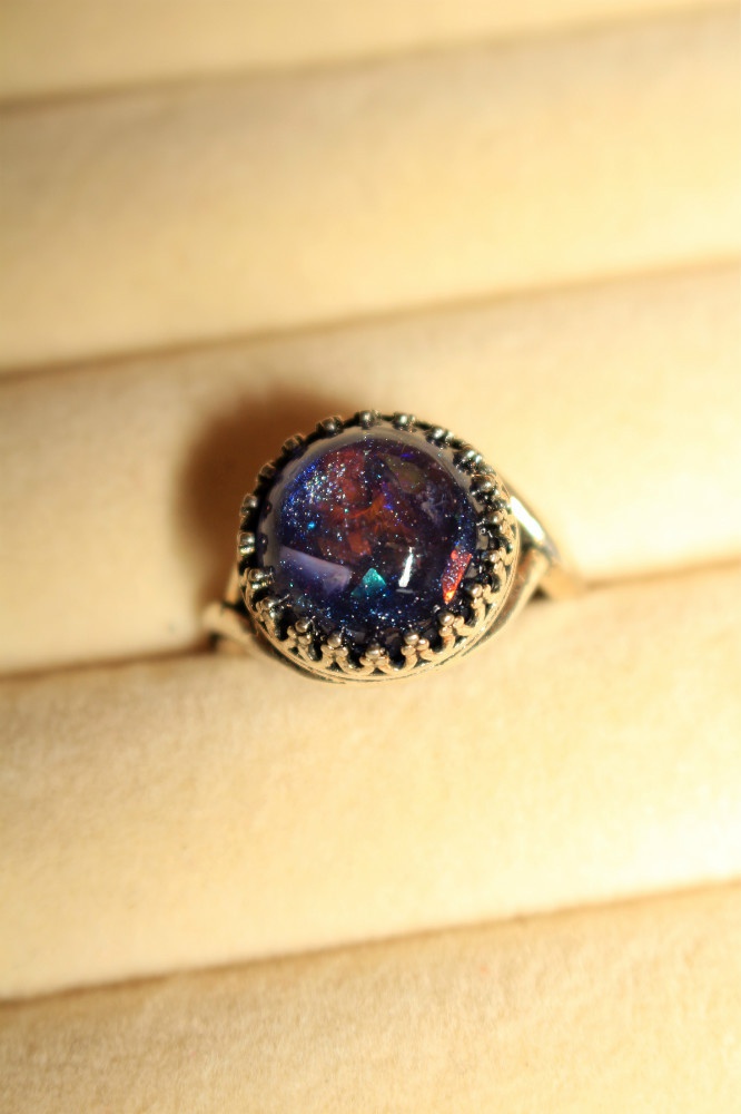 夜空の宝石リング