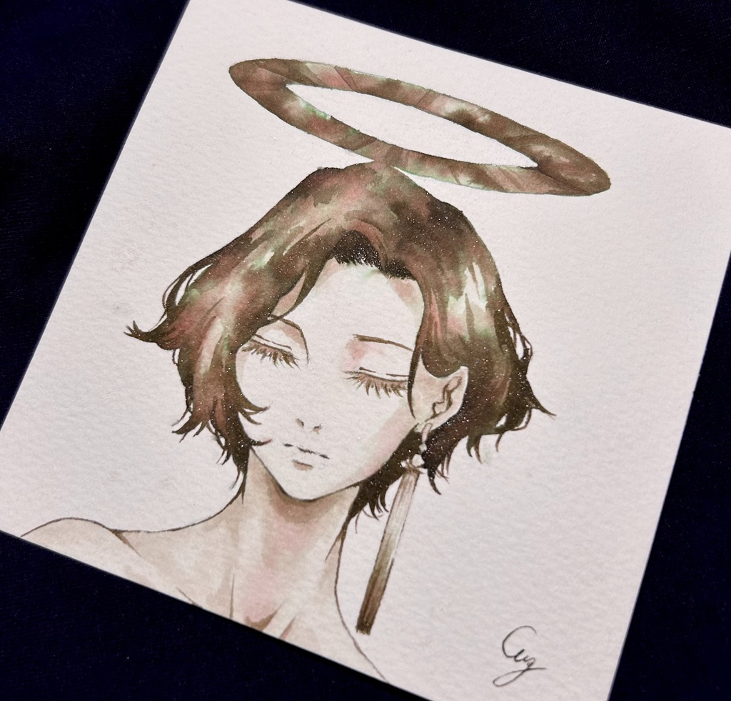 インクイラスト原画『失われた地平線』