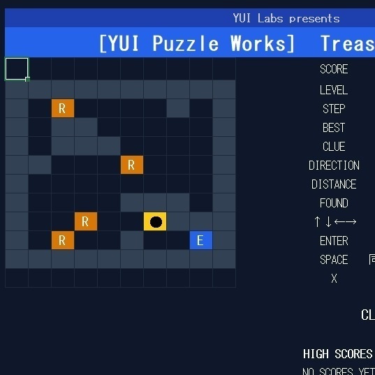 Excelで遊べる 手掛かり宝探し迷路 TreasureHunter