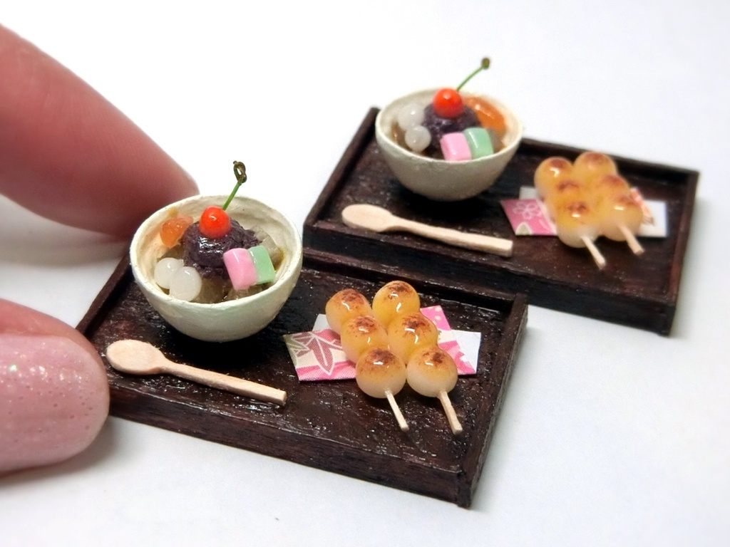 あんみつとみたらし団子のセット