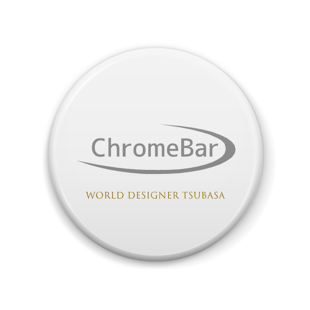 缶バッジ -ChromeBar-(現物)