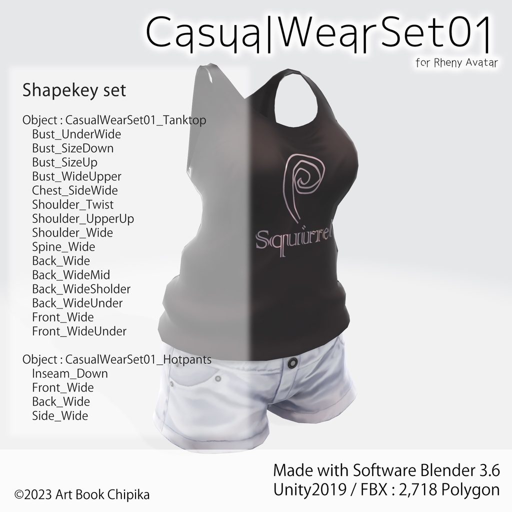 Casual Wear Set01 for Rheny Avatar