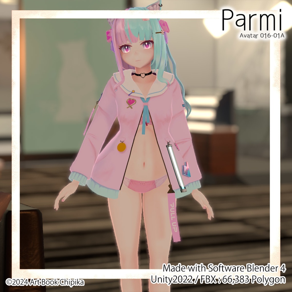 【オリジナル3Dモデル】パルミ (Parmi)