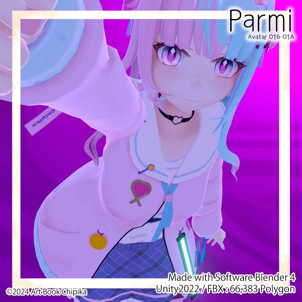 【オリジナル3Dモデル】パルミ (Parmi)