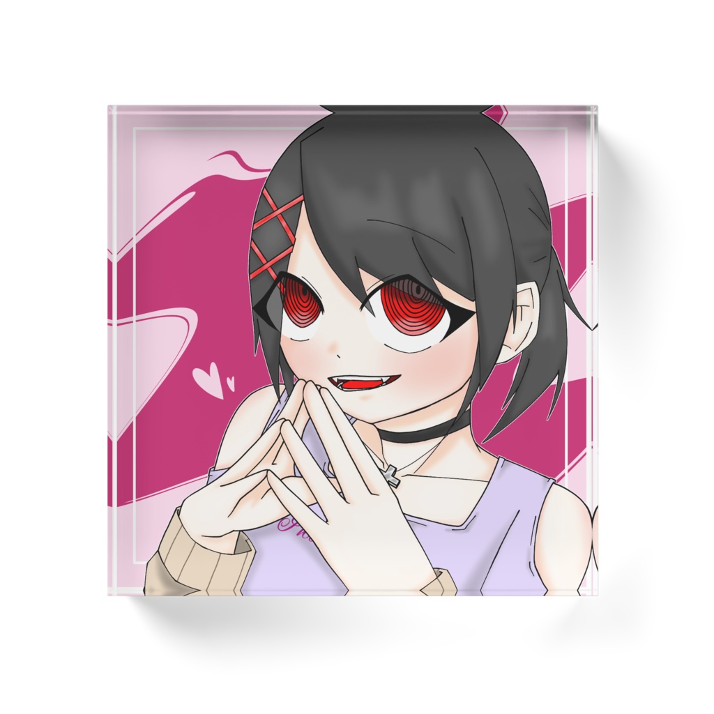 自創作スーのアクリルブロック