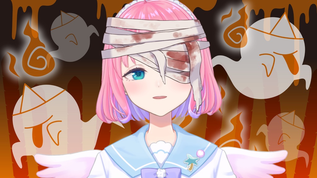 【Vtuber用フリー素材】ハロウィンセット(高画質版)【無料版もあります】