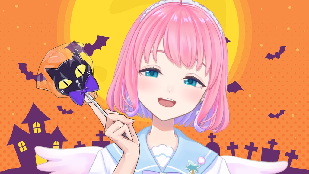 【Vtuber用フリー素材】ハロウィンセット(高画質版)【無料版もあります】