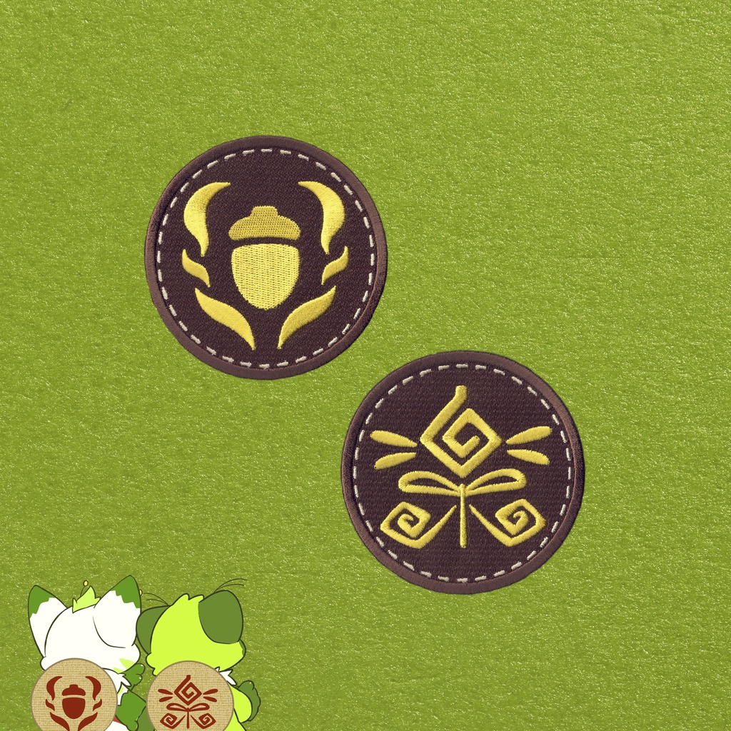 どんぐり隊 刺繍ワッペンセット