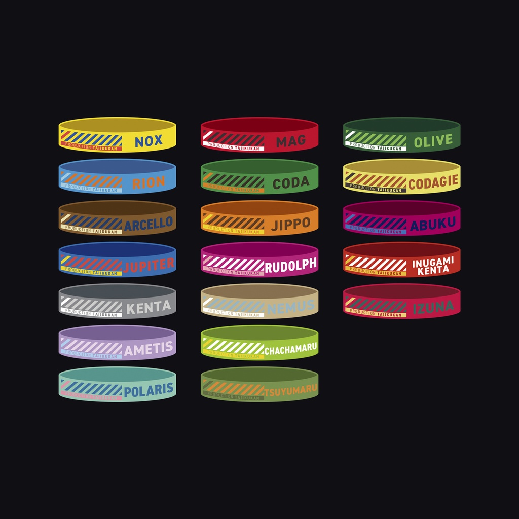 メンバーカラーラバーバンド