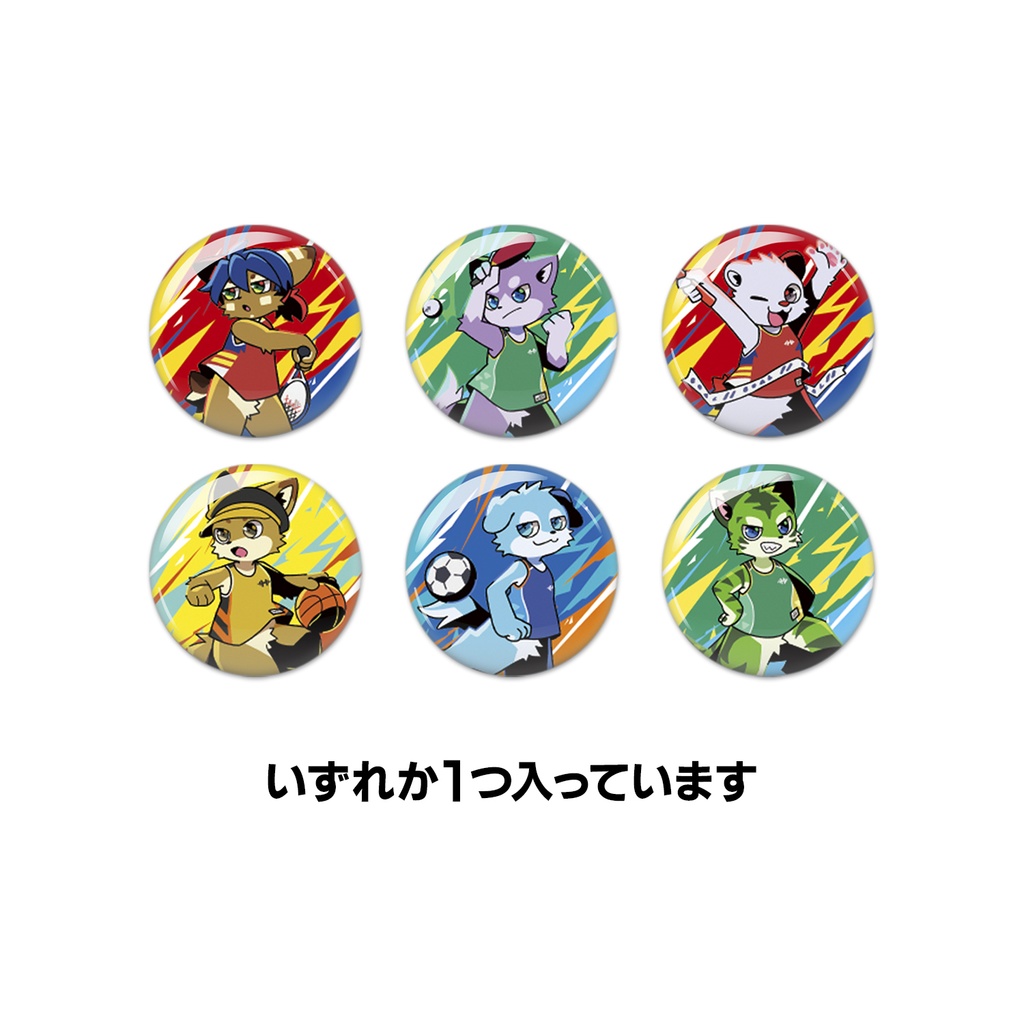 PDTIK SPORTS vol.2 ランダム缶バッジ - プロダクション体育館 通信