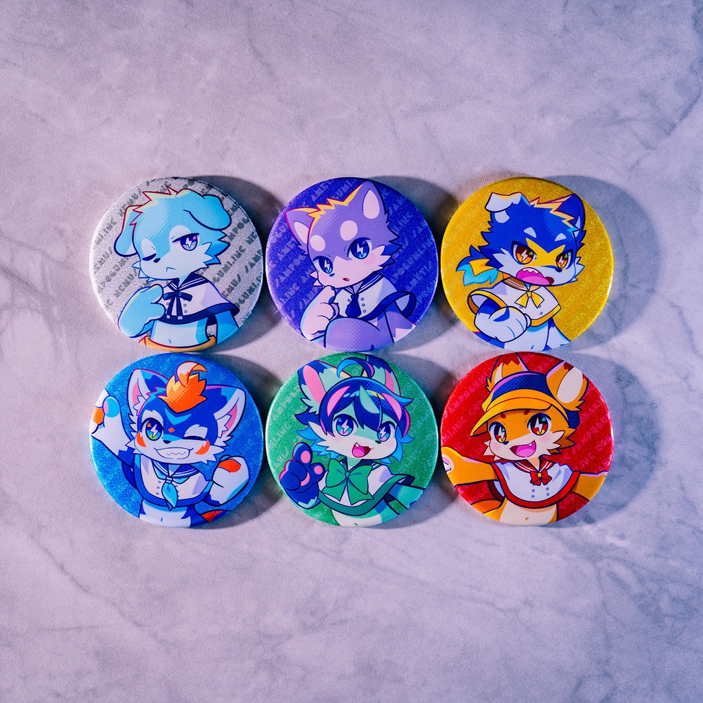 さんぽ組.inc グリッター缶バッジ 2026