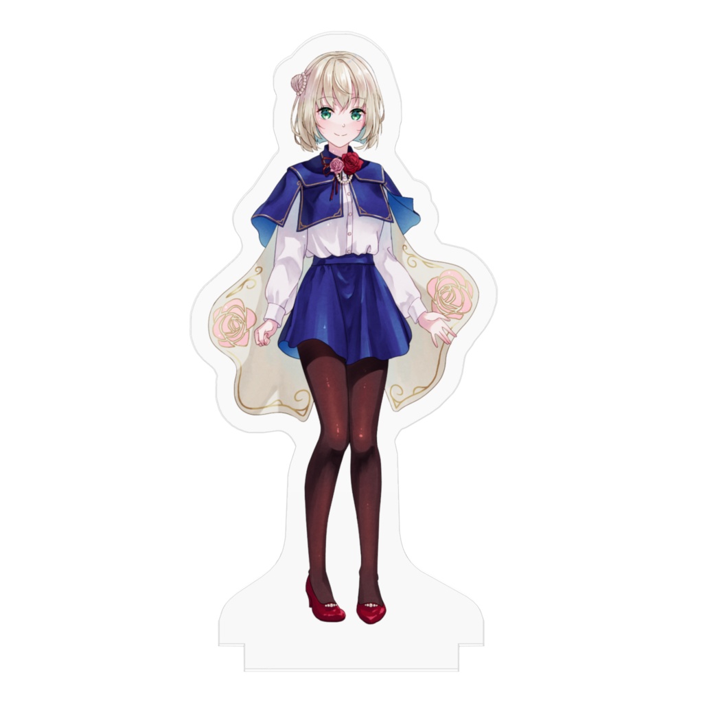 【アクリルフィギュア】青い服と薔薇の少女