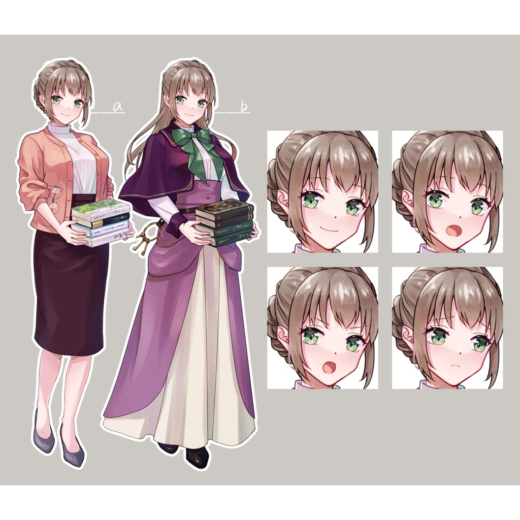 司書/現代風/ファンタジー風【adopt14】