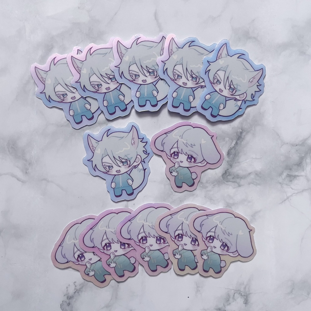 🩵はこどーけもちみステッカー💜