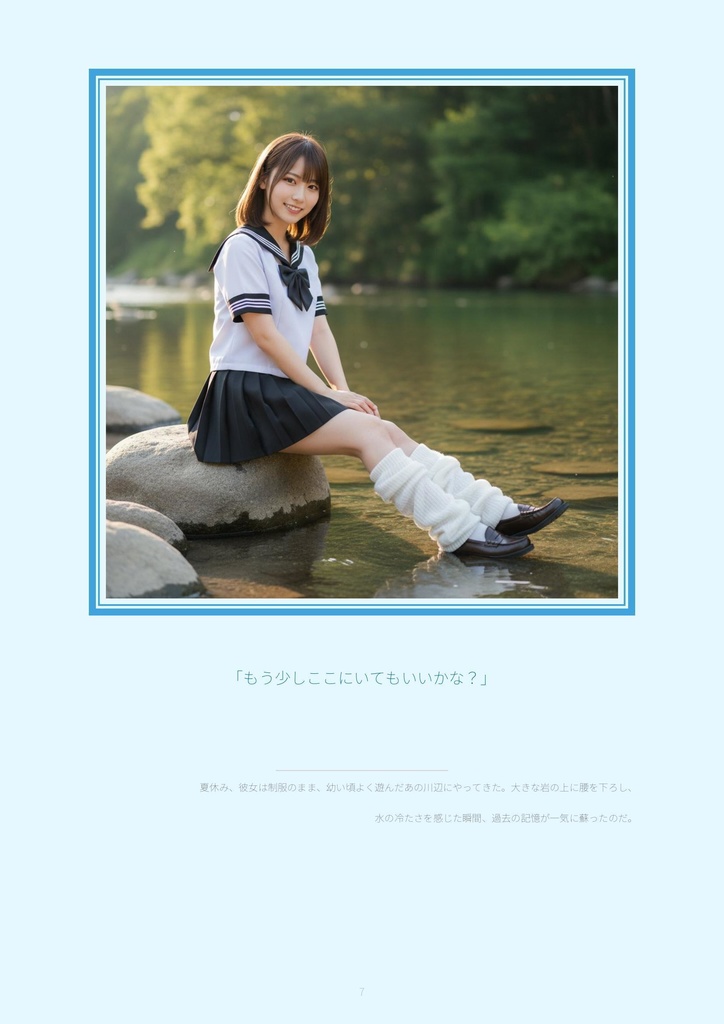 【500枚収録】AIデジタル写真集「川越あい」夏服の記憶 - 圧倒的ボリュームで贈る青春の1ページ -