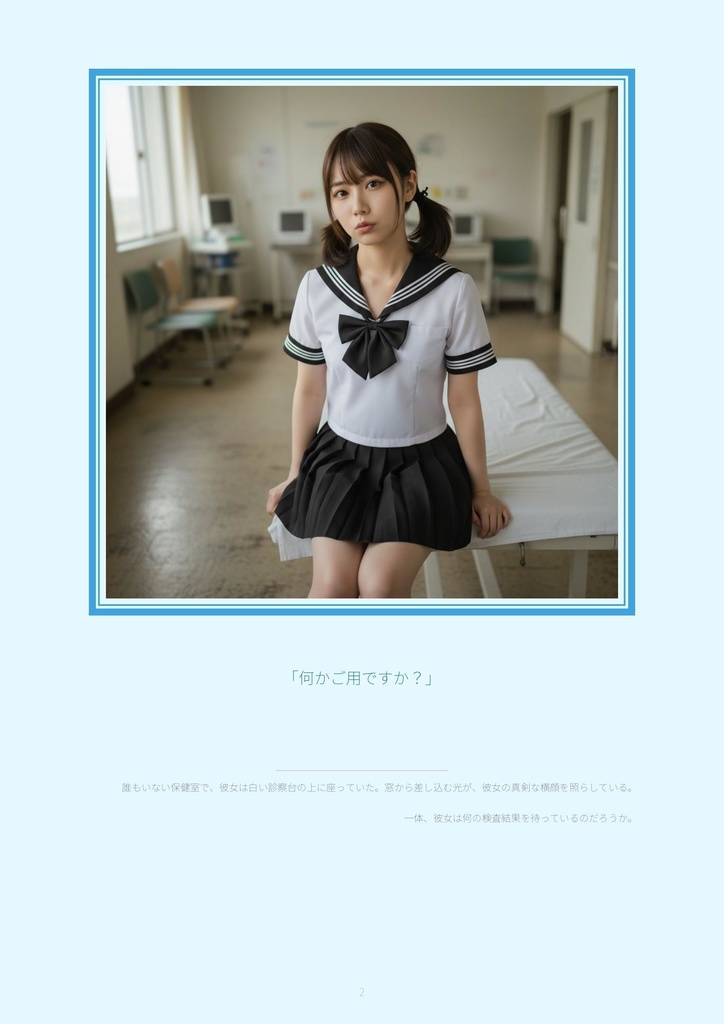 【サンプル10ページ】AI写真集「川越あい」夏服の記憶 - 圧倒的ボリュームで贈る青春の1ページ -