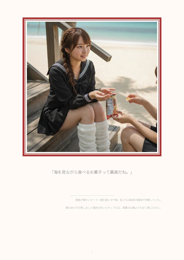 【500枚収録】AIデジタル写真集「川越あい」黒セーラーの季節 - 秋色と冬の気配 -