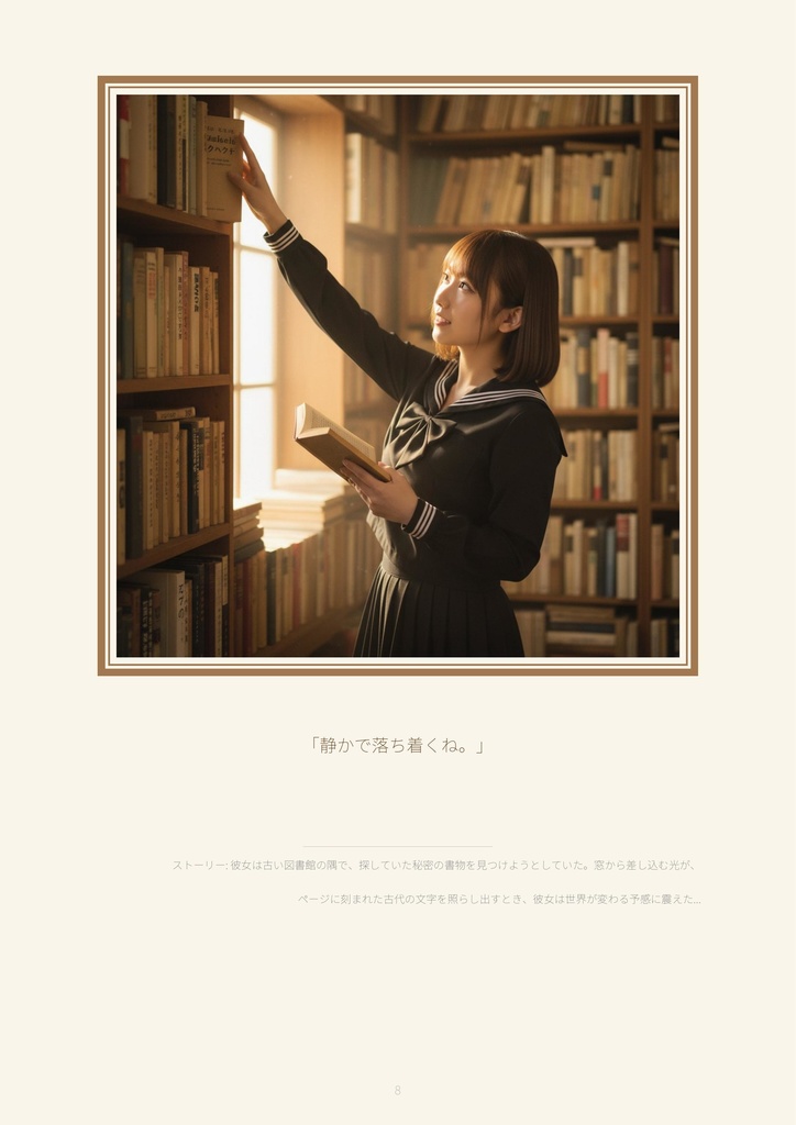 【500枚収録】AIデジタル写真集「川越あい」黒セーラーの季節 - School memories in winter -