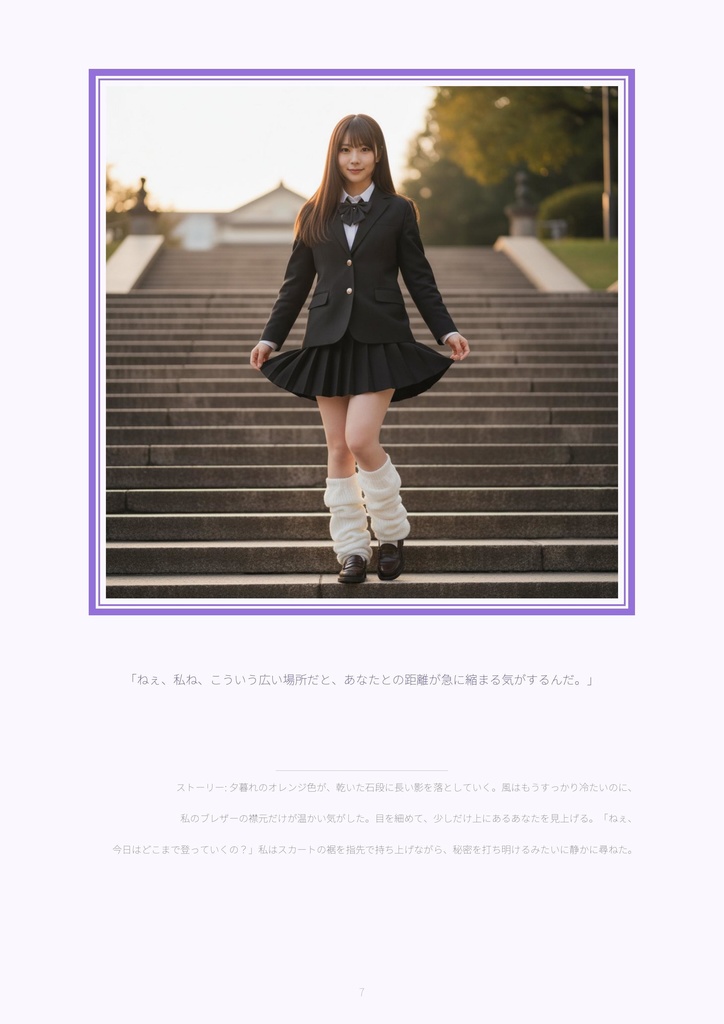 【500枚収録】AIデジタル写真集「川越あい」ブレザーと巡る季節 - Seasons of Youth -