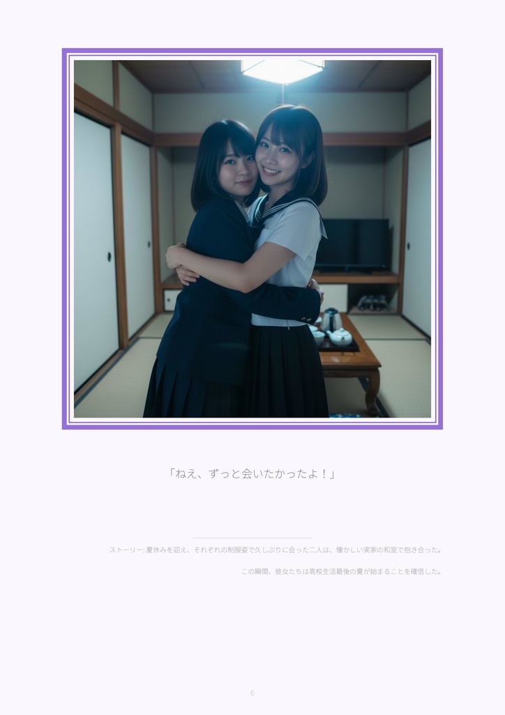 【サンプル10ページ】AIデジタル写真集「川越あい」ブレザーと巡る季節 - Seasons of Youth -