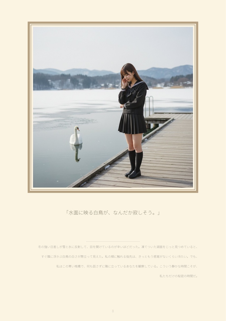 【500枚収録】AI写真集「川越あい」冬の終わり