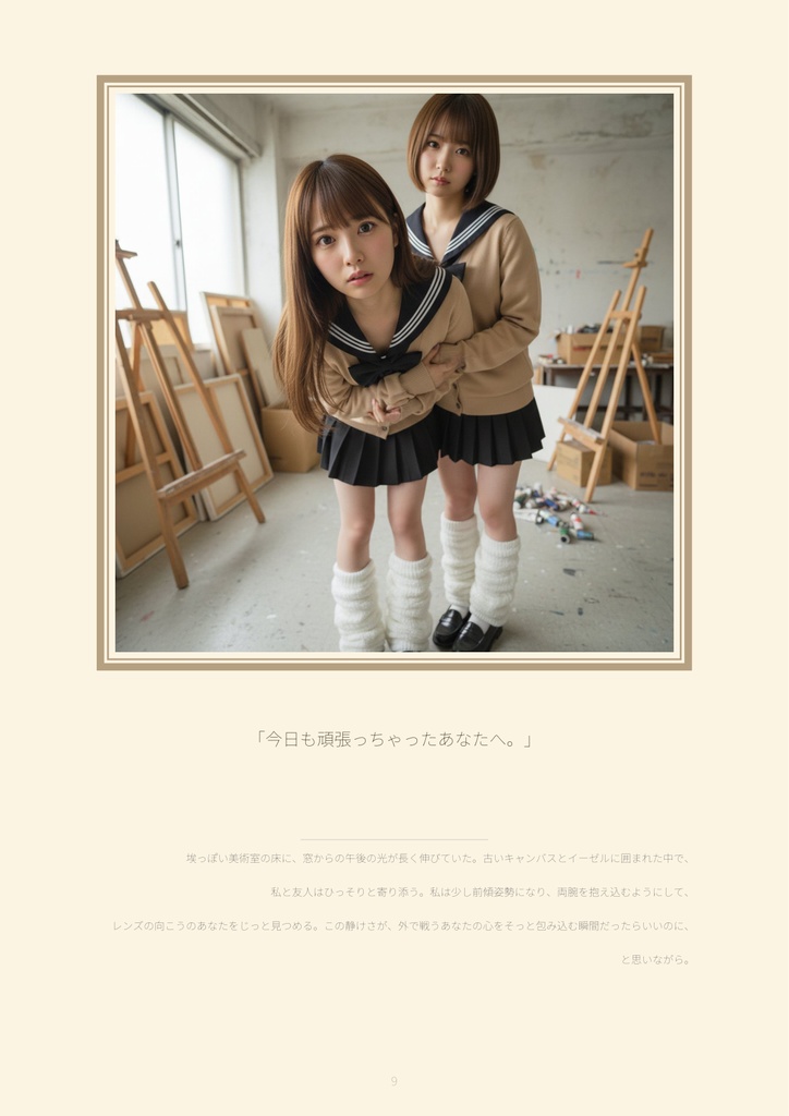 【500枚収録】AI写真集「川越あい」冬の終わり