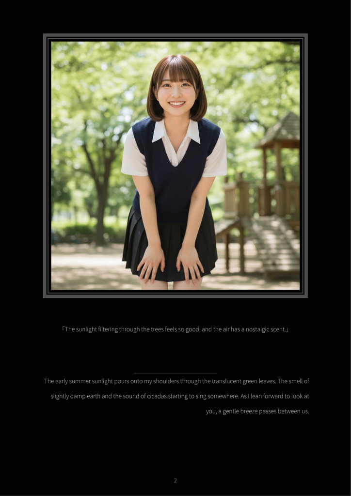 Ai Kawagoe Digital Photobook: Deep Navy Whispers - The Navy & White Vest Collection