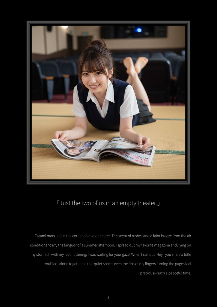 Ai Kawagoe Digital Photobook: Deep Navy Whispers - The Navy & White Vest Collection