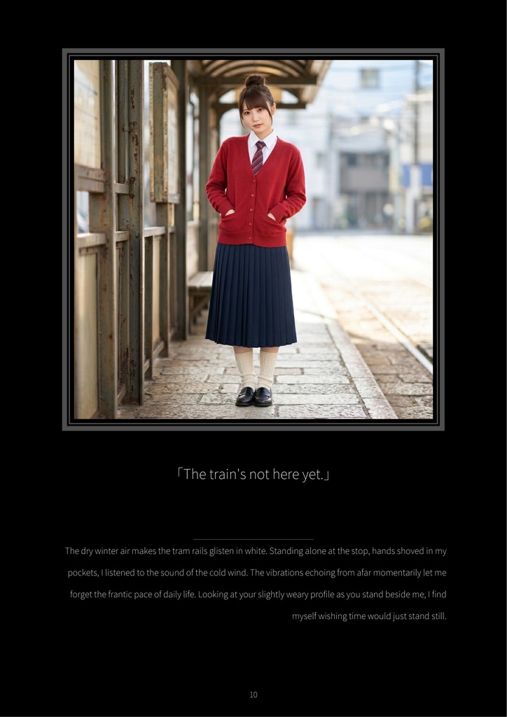 Ai Kawagoe Digital Photobook: Crimson Paradox - The Red Cardigan & Tie Collection