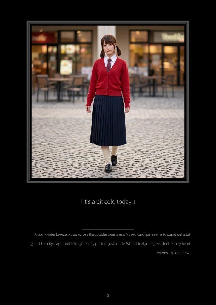 Ai Kawagoe Digital Photobook: Crimson Paradox - The Red Cardigan & Tie Collection