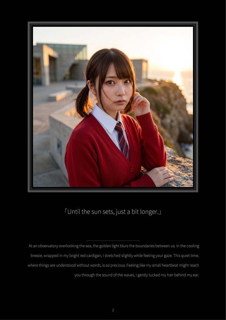 Ai Kawagoe Digital Photobook: Crimson Paradox - The Red Cardigan & Tie Collection