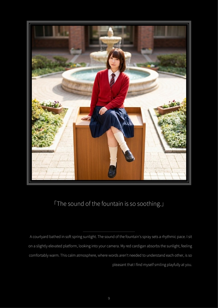 Ai Kawagoe Digital Photobook: Crimson Paradox - The Red Cardigan & Tie Collection