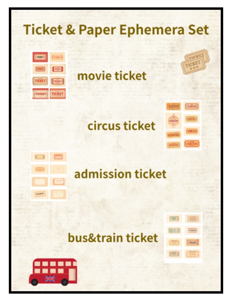 チケット系エフェメラセット