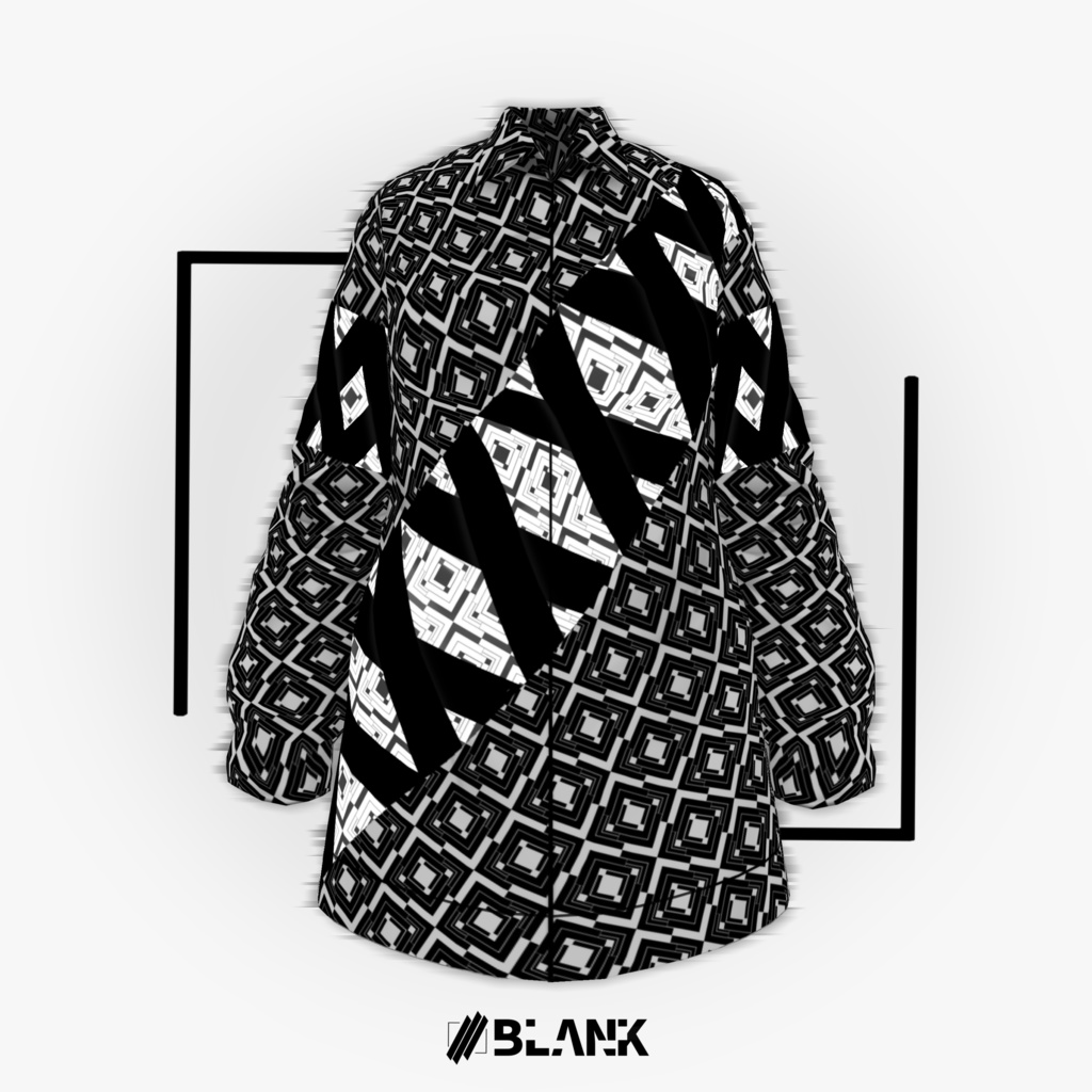 サンプルあり BLANK-Cross Style カジュアルシャツ【VRoid用】