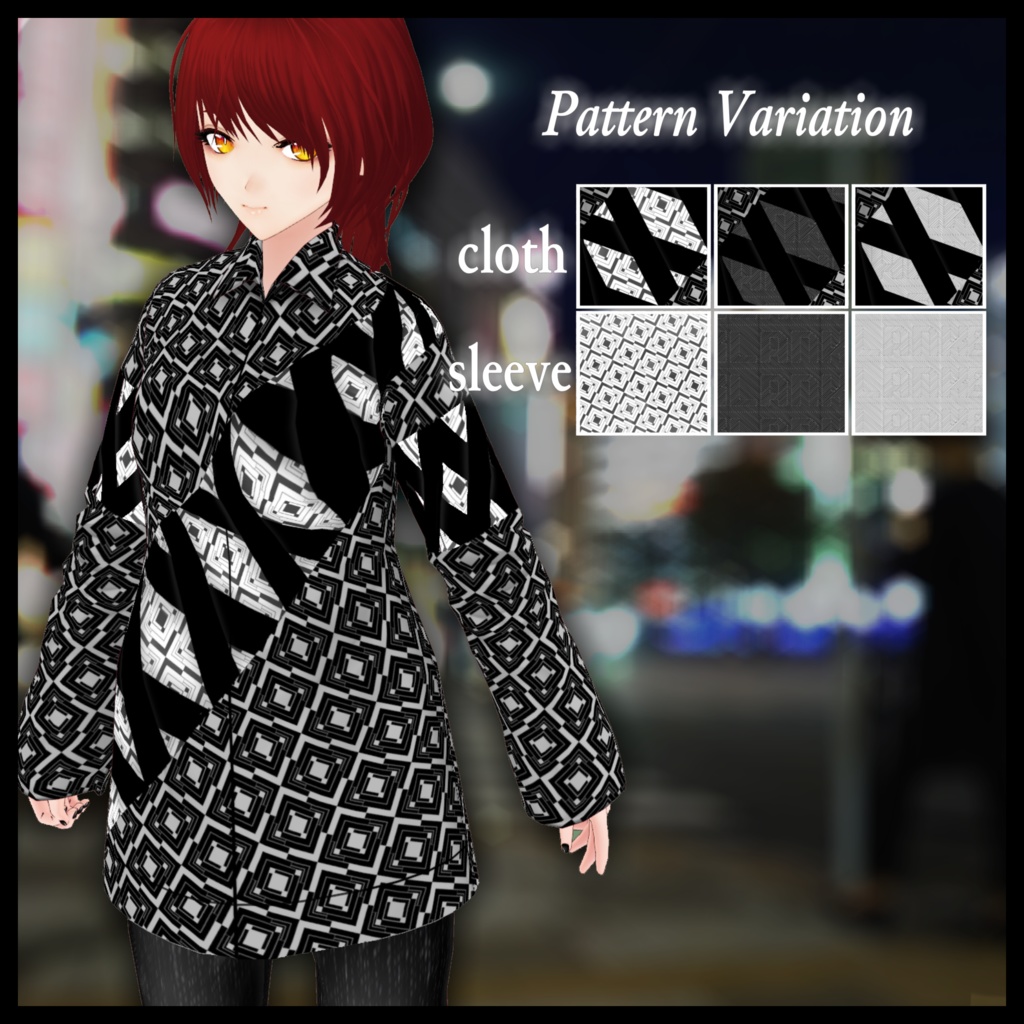 サンプルあり BLANK-Cross Style カジュアルシャツ【VRoid用】