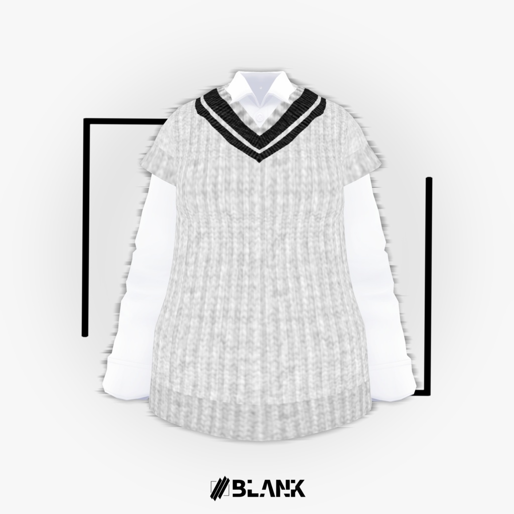 無料版あり BLANK-Tilden Style ニットベスト【VRoid用】