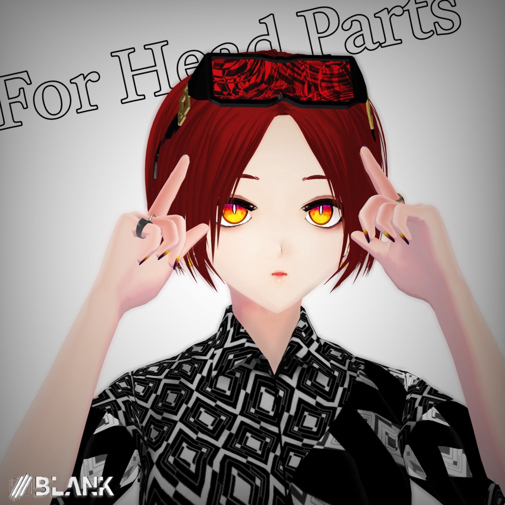 BLANK-Tecmode Style ゴーグル【3Dモデル】