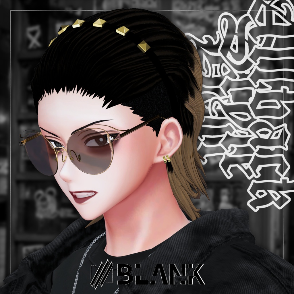 BLANK-Headband Style オールバックヘアー【水瀬用】